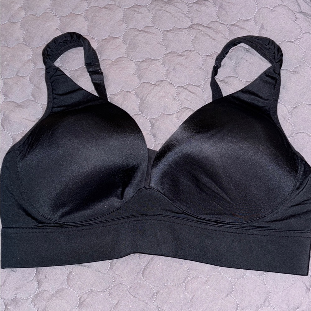Jockey Black Seamless Bra with Wide Straps